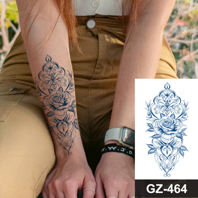Maliben | Flower Sleeve Semi-Permanent Tattoo