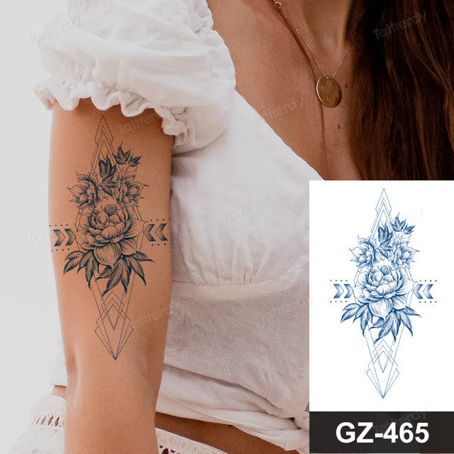 Maliben | Flower Sleeve Semi-Permanent Tattoo