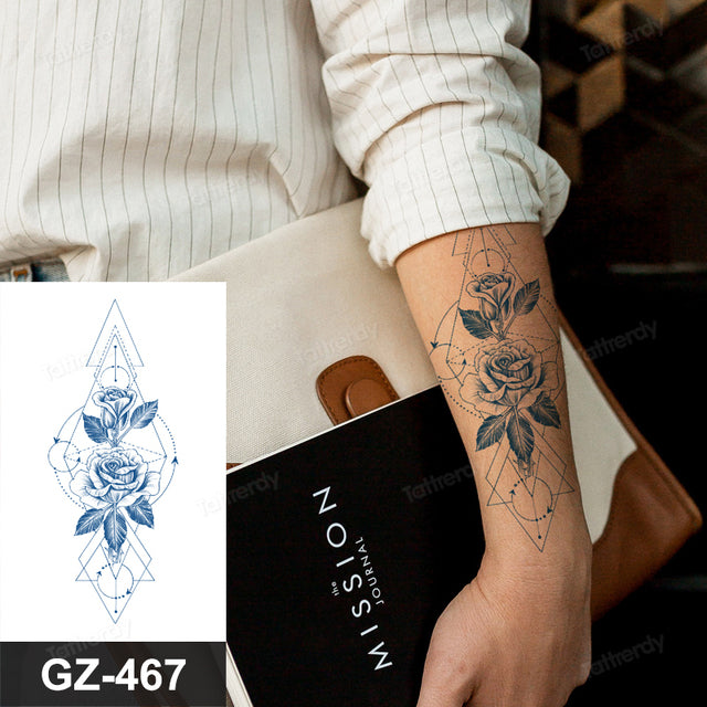 Maliben | Flower Sleeve Semi-Permanent Tattoo