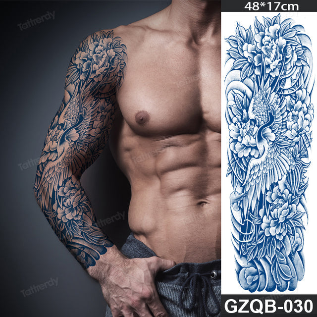 Maliben Full Sleeve Semi-Permanent Tattoo — 2-Week Wear