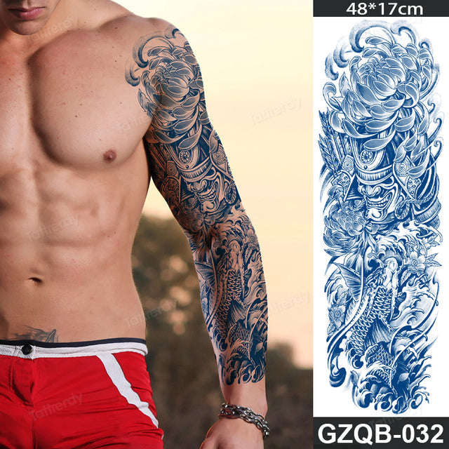 Maliben Full Sleeve Semi-Permanent Tattoo — 2-Week Wear