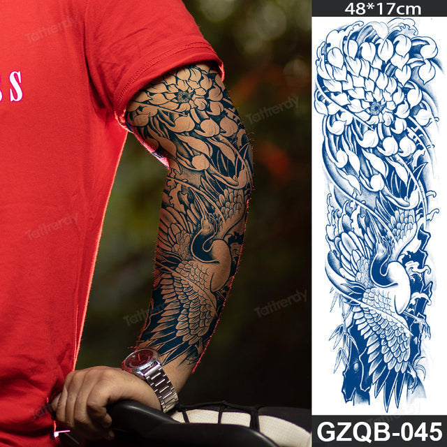 Maliben Full Sleeve Semi-Permanent Tattoo — 2-Week Wear