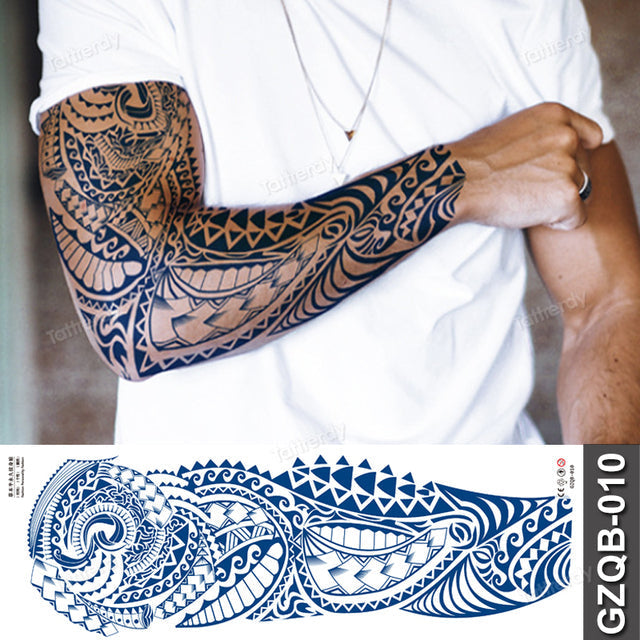 Maliben Full Sleeve Semi-Permanent Tattoo — 2-Week Wear