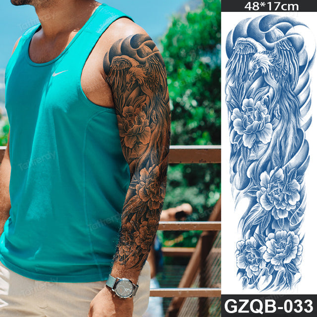 Maliben Full Sleeve Semi-Permanent Tattoo — 2-Week Wear
