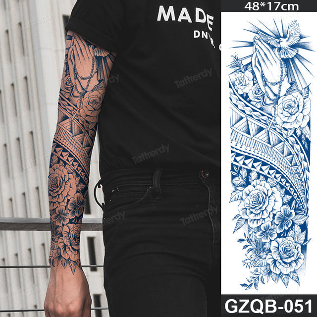 Maliben Full Sleeve Semi-Permanent Tattoo — 2-Week Wear