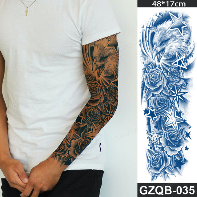 Maliben Full Sleeve Semi-Permanent Tattoo — 2-Week Wear