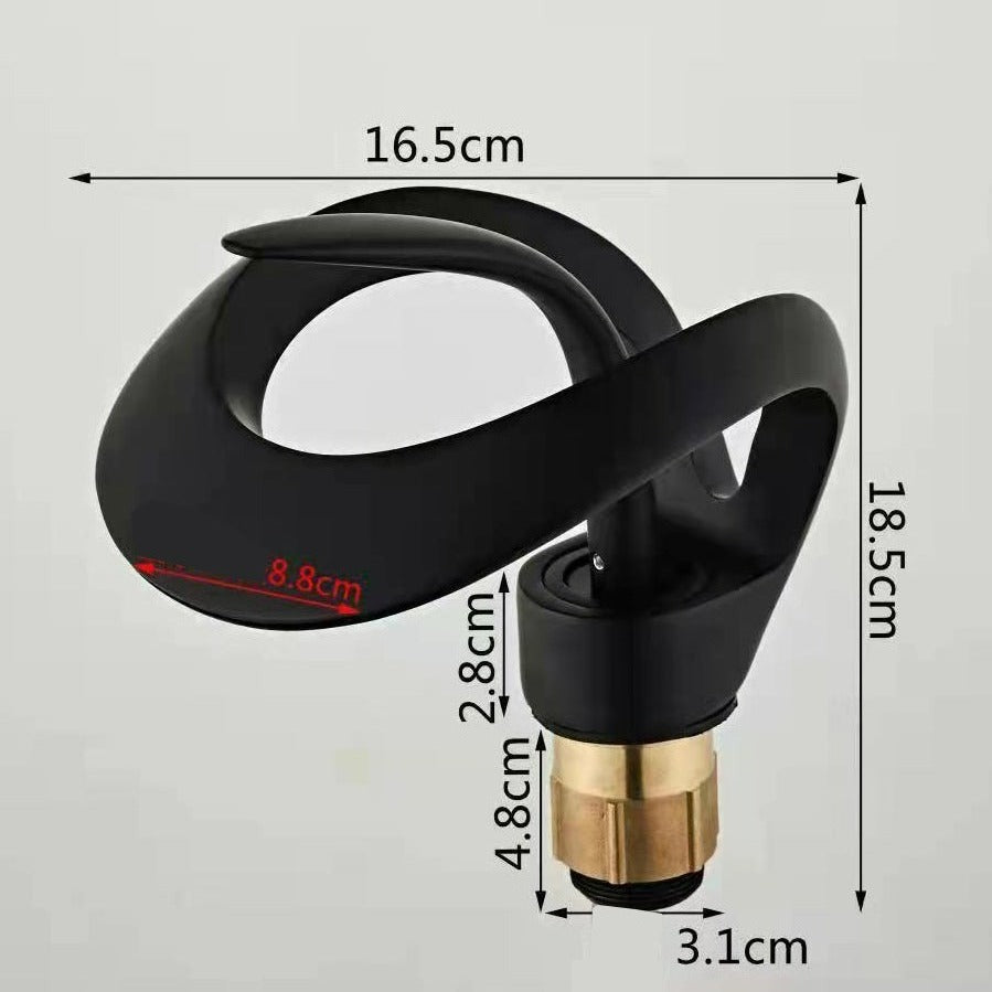 Maliben | Modern curved bathroom faucet
