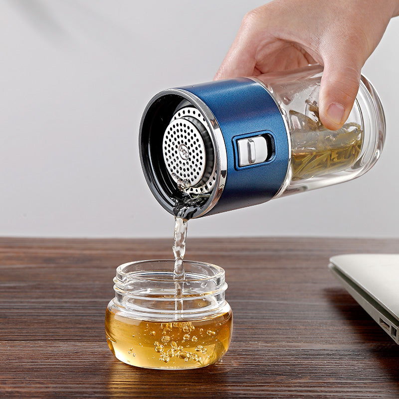Maliben | Double Glass Tea Infuser Thermos Bottle