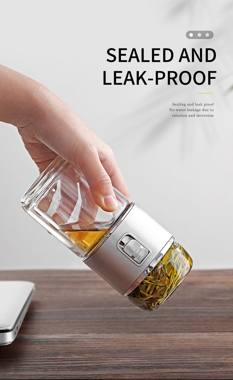 Maliben | Double Glass Tea Infuser Thermos Bottle