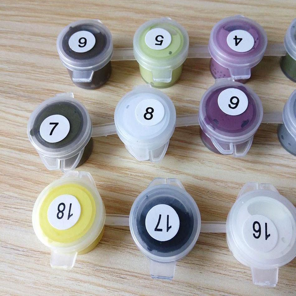 Maliben | European Flowers - Van-Go Paint-By-Number Kit