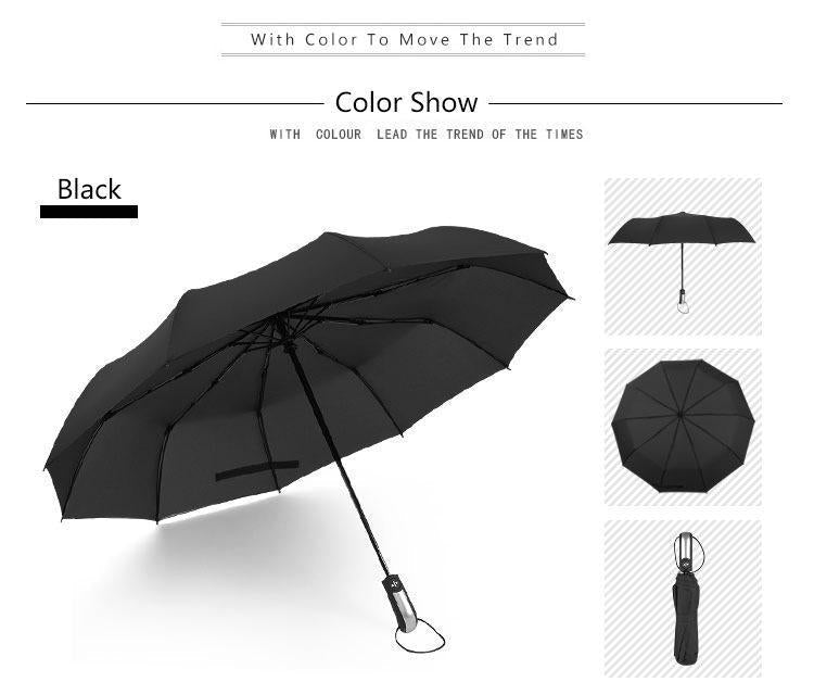 Maliben | Luxury Automatic Open & Close Umbrella Folding Wind Water Resistant