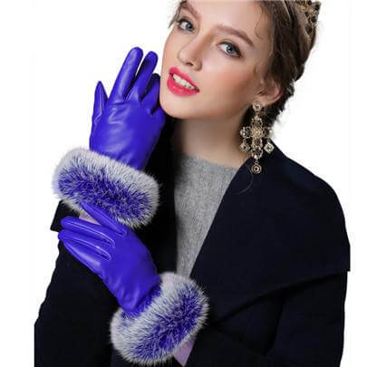 Maliben | Women Genuine Rabbit Fur Gloves