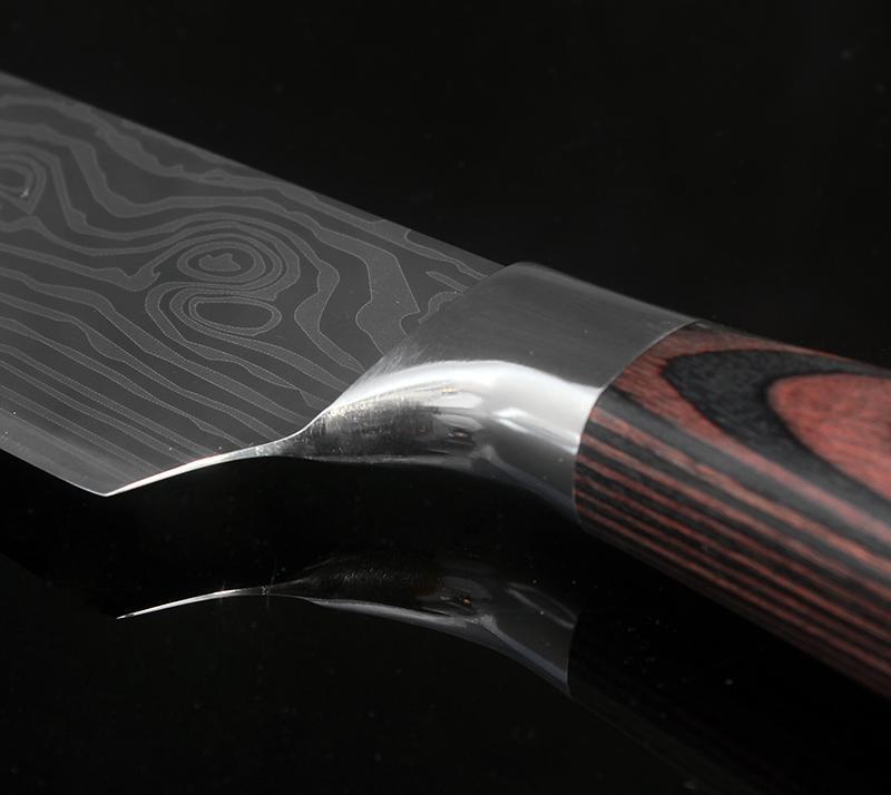 Maliben | Japanese Chef Knife Set Professional Ikasu High Carbon Steel Damascus