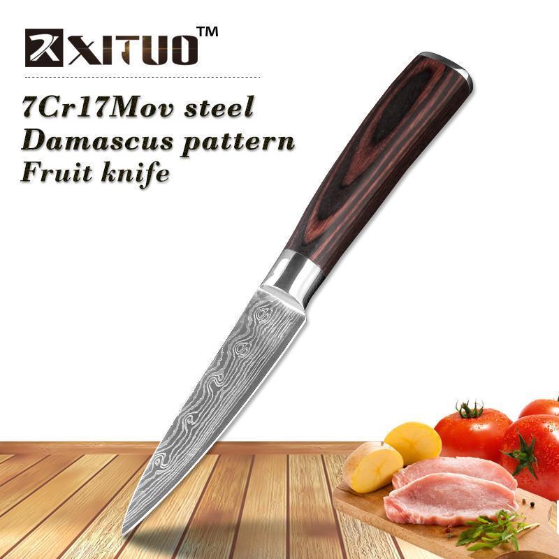Maliben | Japanese Chef Knife Set Professional Ikasu High Carbon Steel Damascus