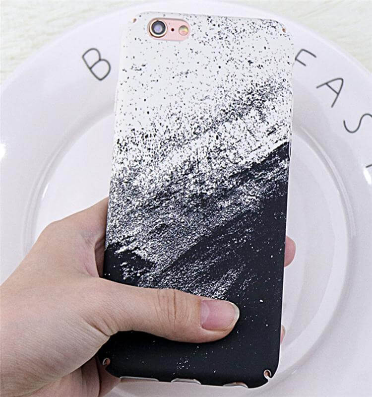Maliben | Classic Black White Graffiti Iphone Cases