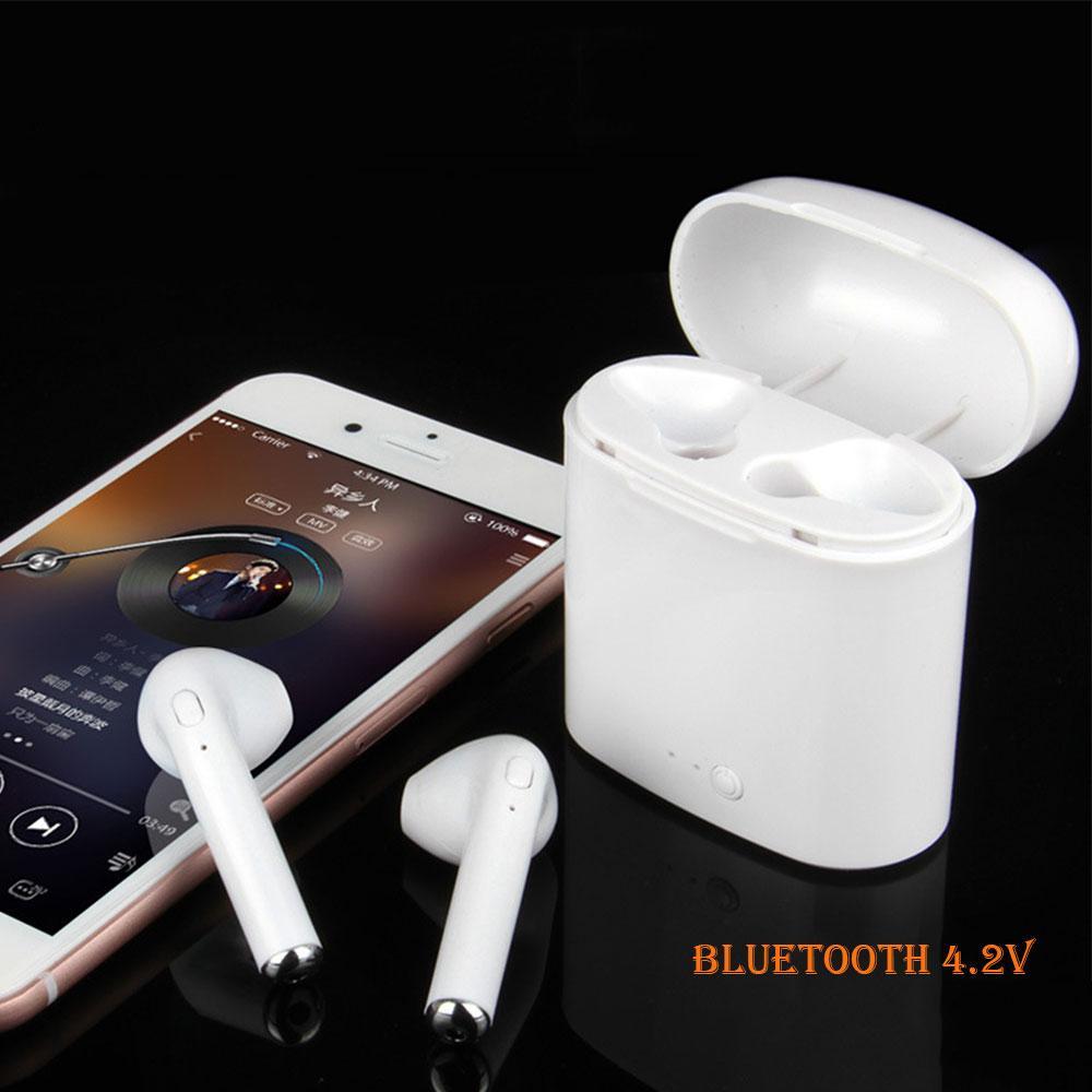 Maliben | Wireless Headset Bluetooth Earpieces Twin Earphone With Charging Box For All Phones