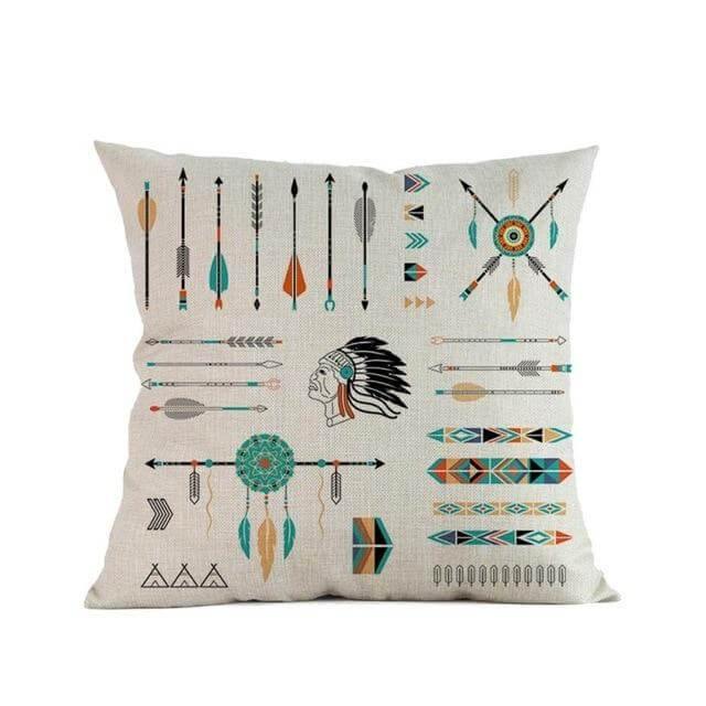 Maliben | Geometric Symbols Decorative Home Pillow Cases