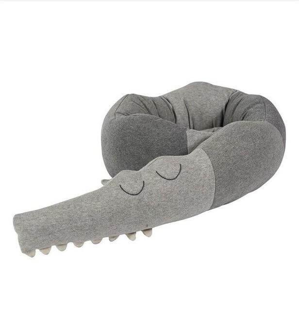 Maliben | New Combination Cotton Crib Crocodile/House Pillow For Baby