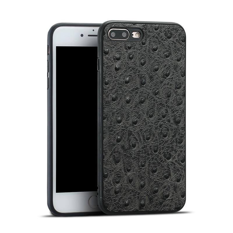 Maliben | Genuine Leather Ostrich Skin Texture Iphone Cases