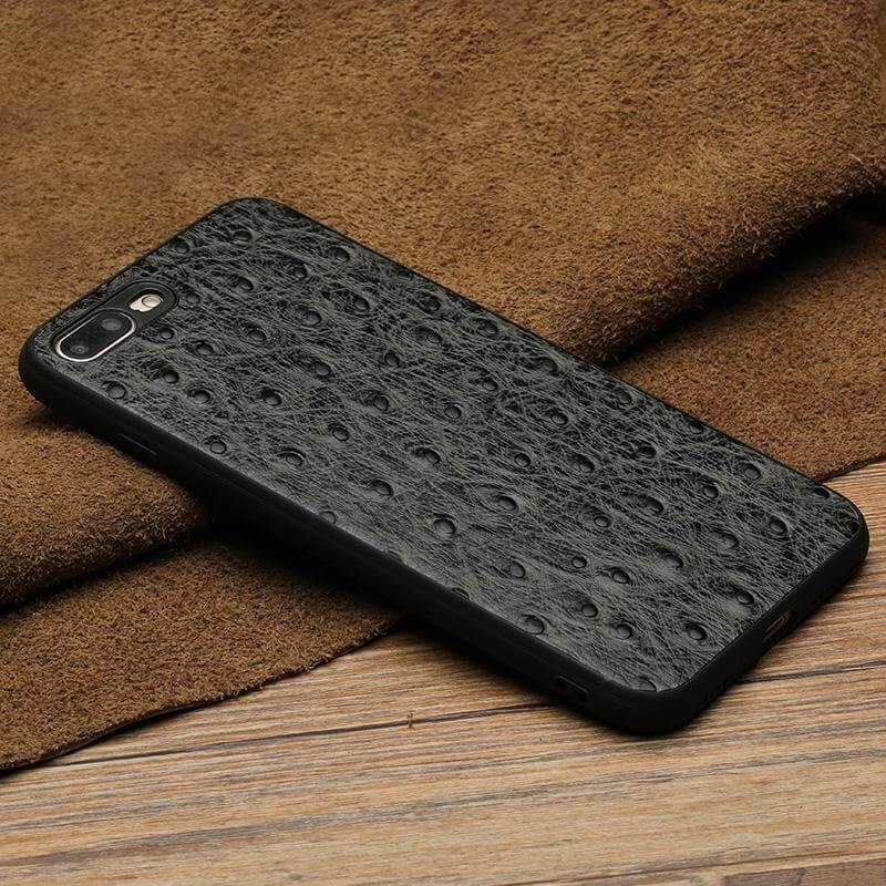 Maliben | Genuine Leather Ostrich Skin Texture Iphone Cases