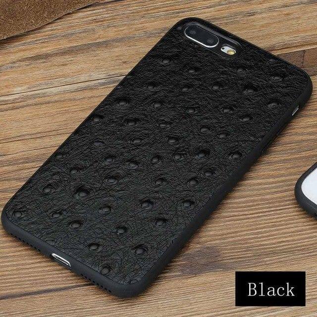 Maliben | Genuine Leather Ostrich Skin Texture Iphone Cases