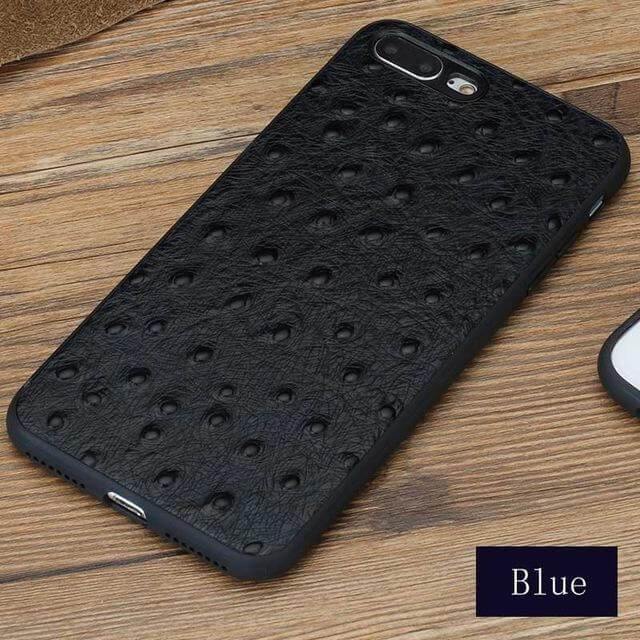 Maliben | Genuine Leather Ostrich Skin Texture Iphone Cases