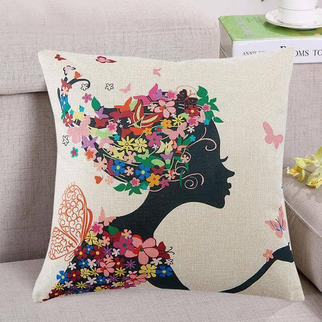 Maliben | Decorative Tree Printed Home Cute Pillow Cases