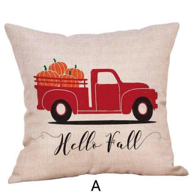 Maliben | Pumpkin Truck Halloween Fall Pillow Cases