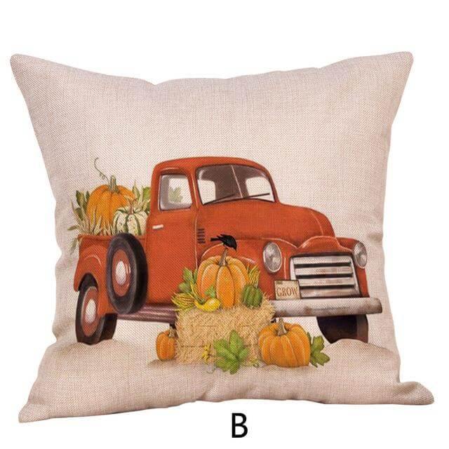Maliben | Pumpkin Truck Halloween Fall Pillow Cases