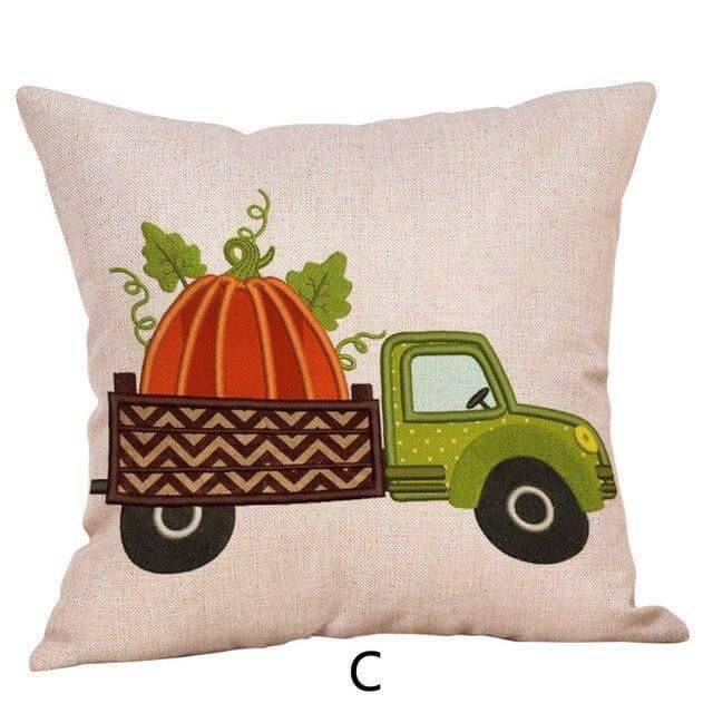 Maliben | Pumpkin Truck Halloween Fall Pillow Cases