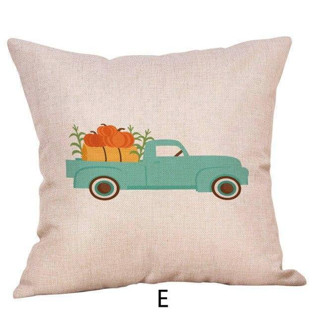 Maliben | Pumpkin Truck Halloween Fall Pillow Cases