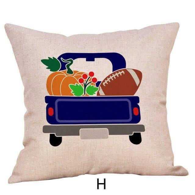 Maliben | Pumpkin Truck Halloween Fall Pillow Cases