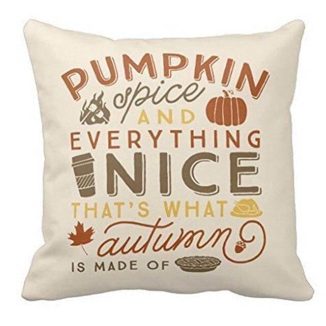 Maliben | Pumpkin Spice Fall Halloween Pillow Cases