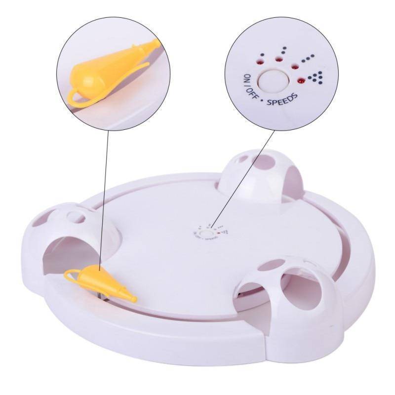 Maliben | Interactive Cat Toy - Automatic Rotating Mouse Chasing Game