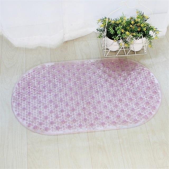 Maliben | Anti-Skid Bath Mat Soft Bathroom Massage Mat Suction Cup Non-Slip Bathtub Carpet