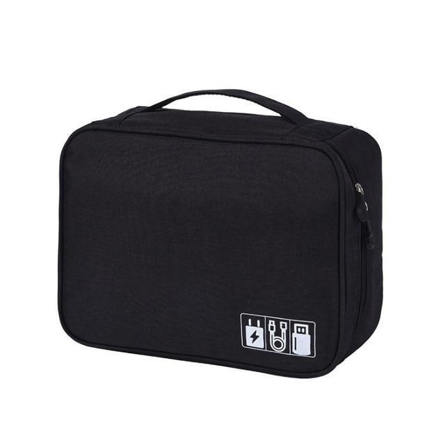 Maliben | Wobag New Polyester Mens Travel Electronic Accessories Travel Bag Organizer For Date Line Sd Card Usb Cable Digital Device Bag