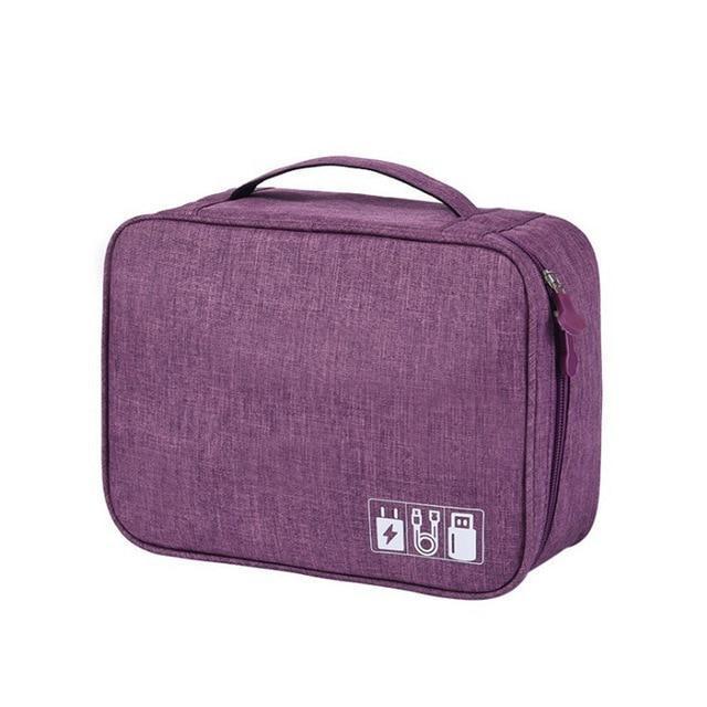 Maliben | Wobag New Polyester Mens Travel Electronic Accessories Travel Bag Organizer For Date Line Sd Card Usb Cable Digital Device Bag