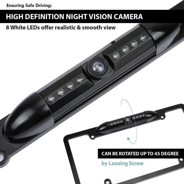 Maliben | 170° Camera License Plate Frame