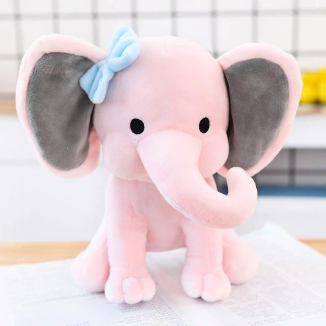 Maliben | Cute Plush Grey Elephant Pillow Dolls For Baby