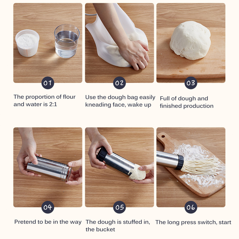 Maliben | Handheld Automatic Cordless Pasta Noodle Maker