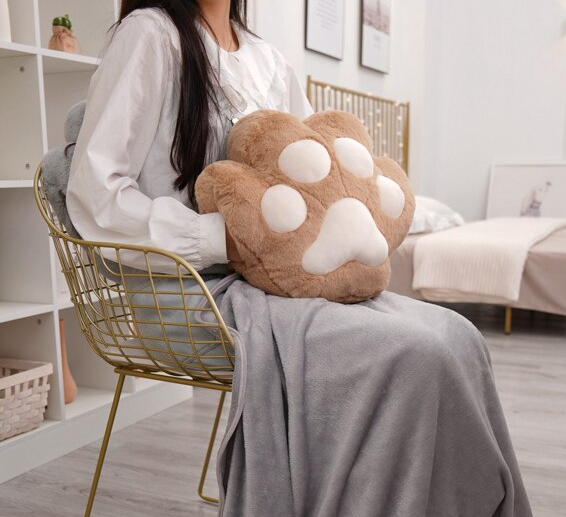 Maliben | Fluffy Bear Paw Hand Warmer Pillow