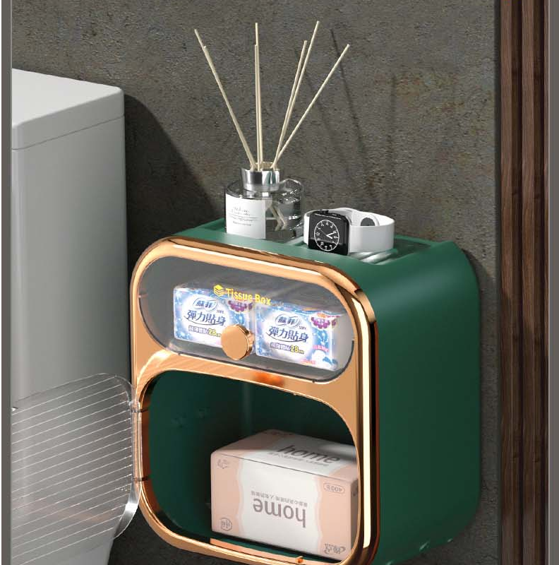 Maliben | Multibox Wall-Mounted Toilet Paper Towel Storage Box