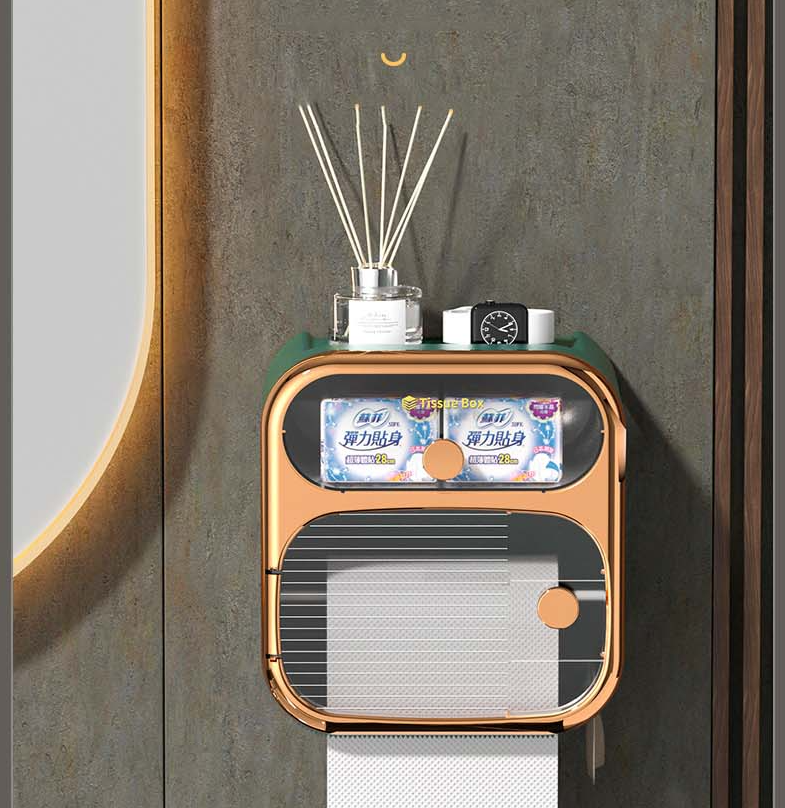 Maliben | Multibox Wall-Mounted Toilet Paper Towel Storage Box