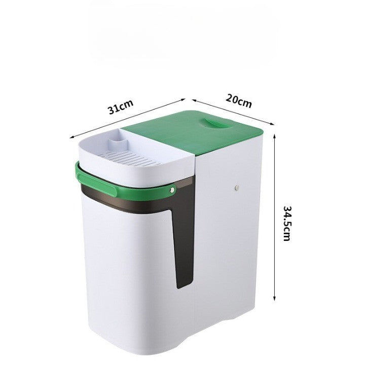 Maliben | 2in1 Dry & Wet Storage Easy Trash Can