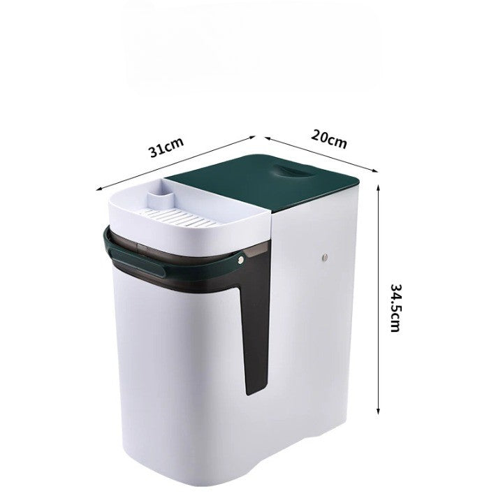 Maliben | 2in1 Dry & Wet Storage Easy Trash Can