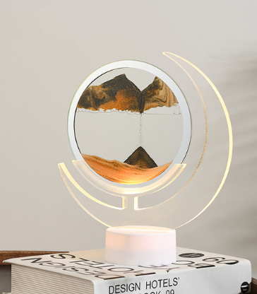 Maliben | Sand Serenity Moon Shape Night Light