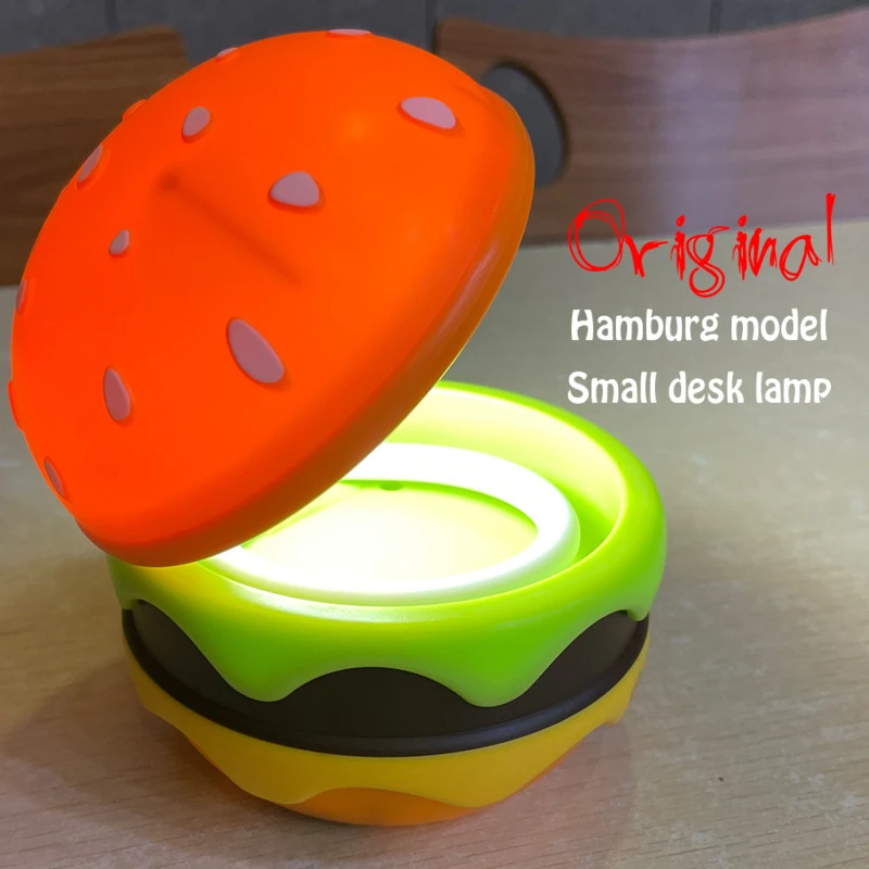 Maliben | Foldable Wireless Unique Hamburger Table Lamp