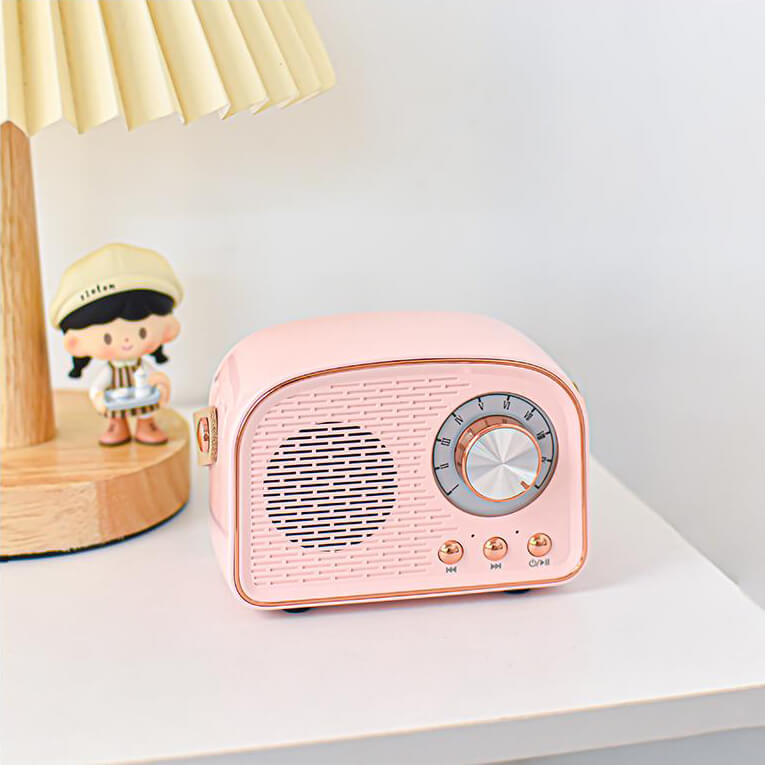 Maliben | Retro Round Radio Bluetooth Speaker
