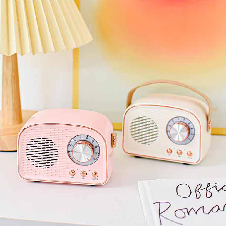 Maliben | Retro Round Radio Bluetooth Speaker