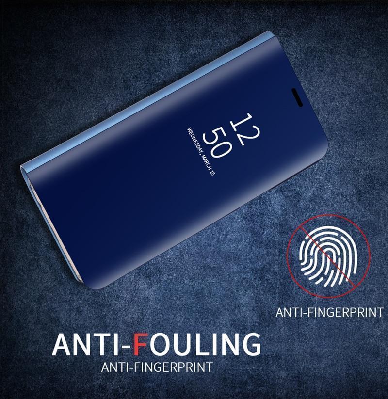 Maliben | 3 In 1 Mirror Flip Case For Samsung Phones